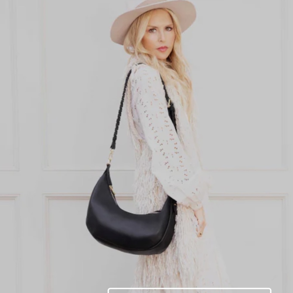 Jules Kae NWT Vegan Black Shoulder Bag